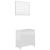Set mobilier de baie, alb extralucios, PAL GartenMobel Dekor