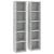 Dulapuri CD-uri, 2 buc., gri beton, 21 x 16 x 93,5 cm, PAL GartenMobel Dekor