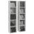 Dulapuri CD-uri, 2 buc., gri beton, 21 x 16 x 93,5 cm, PAL GartenMobel Dekor