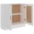 Bibliotecă, alb, 82,5 x 30,5 x 80 cm, PAL  GartenMobel Dekor
