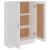 Bibliotecă, alb, 82,5 x 30,5 x 115 cm, PAL GartenMobel Dekor