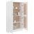 Bibliotecă, alb, 82,5 x 30,5 x 150 cm, PAL GartenMobel Dekor