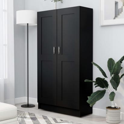 Bibliotecă, negru, 82,5 x 30,5 x 150 cm, PAL GartenMobel Dekor