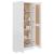 Bibliotecă, alb, 82,5 x 30,5 x 185,5 cm, PAL GartenMobel Dekor