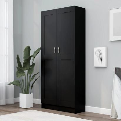 Bibliotecă, negru, 82,5 x 30,5 x 185,5 cm, PAL GartenMobel Dekor
