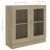 Dulap cu vitrină, stejar Sonoma, 82,5 x 30,5 x 80 cm, PAL GartenMobel Dekor