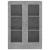 Dulap cu vitrină, gri beton, 82,5 x 30,5 x 115 cm, PAL GartenMobel Dekor