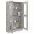 Dulap cu vitrină, gri beton, 82,5 x 30,5 x 150 cm, PAL GartenMobel Dekor