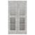 Dulap cu vitrină, gri beton, 82,5 x 30,5 x 150 cm, PAL GartenMobel Dekor