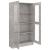 Dulap cu vitrină, gri beton, 82,5 x 30,5 x 150 cm, PAL GartenMobel Dekor