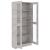 Dulap cu vitrină, gri beton, 82,5 x 30,5 x 185,5 cm, PAL GartenMobel Dekor