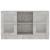 Dulap cu vitrină, gri beton, 120 x 30,5 x 70 cm, PAL GartenMobel Dekor