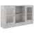 Dulap cu vitrină, gri beton, 120 x 30,5 x 70 cm, PAL GartenMobel Dekor