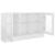 Dulap cu vitrină, alb extralucios, 120 x 30,5 x 70 cm, PAL GartenMobel Dekor