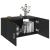 Dulap montat pe perete, negru, 80x39x40 cm, PAL GartenMobel Dekor