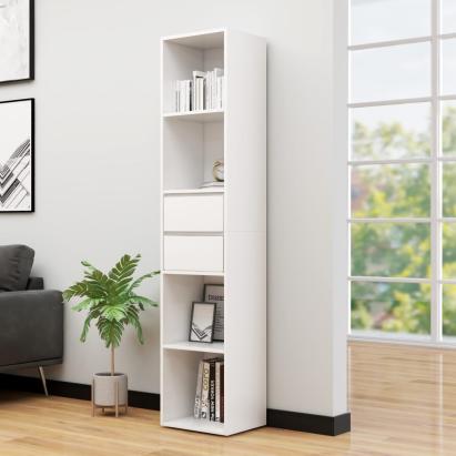 Bibliotecă, alb, 36 x 30 x 171 cm, PAL GartenMobel Dekor