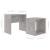 Set măsuțe de cafea, gri beton, 48 x 30 x 45 cm, PAL   GartenMobel Dekor