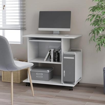 Birou de calculator, alb, 80 x 50 x 75 cm, PAL GartenMobel Dekor