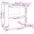 Birou de calculator, gri beton, 80 x 50 x 75 cm, PAL GartenMobel Dekor