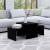 Set măsuțe de cafea, negru, 100x48x40 cm, PAL GartenMobel Dekor