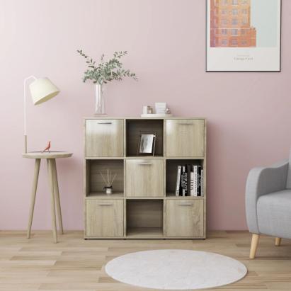 Bibliotecă, stejar Sonoma, 90 x 30 x 90 cm, PAL GartenMobel Dekor