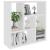 Raft de perete, alb, 45,1 x 16 x 45,1 cm, PAL GartenMobel Dekor