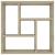 Raft de perete, stejar Sonoma, 45,1x16x45,1 cm, PAL GartenMobel Dekor