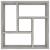 Raft de perete, gri beton, 45,1x16x45,1 cm, PAL GartenMobel Dekor