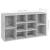 Banchetă pantofar, gri beton, 103x30x54,5 cm, PAL GartenMobel Dekor