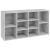 Banchetă pantofar, gri beton, 103x30x54,5 cm, PAL GartenMobel Dekor