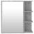 Dulap de baie cu oglindă, gri beton, 62,5 x 20,5 x 64 cm, PAL GartenMobel Dekor