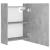 Dulap de baie cu oglindă, gri beton, 62,5 x 20,5 x 64 cm, PAL GartenMobel Dekor