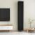 Comode TV, 2 buc., negru, 30,5x30x90 cm, PAL GartenMobel Dekor