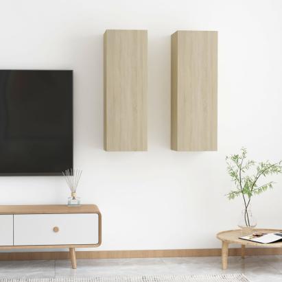 Comode TV, 2 buc., stejar Sonoma, 30,5x30x90 cm, PAL GartenMobel Dekor