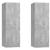 Comode TV, 2 buc., gri beton, 30,5x30x90 cm, PAL GartenMobel Dekor
