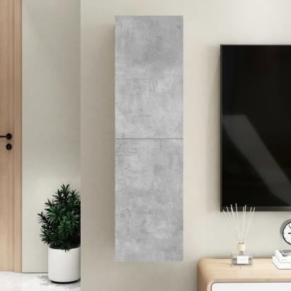 Comodă TV, gri beton, 30,5x30x110 cm, PAL GartenMobel Dekor