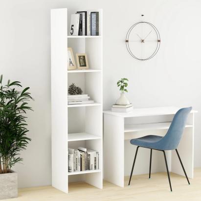Bibliotecă, alb, 40x35x180 cm, PAL GartenMobel Dekor