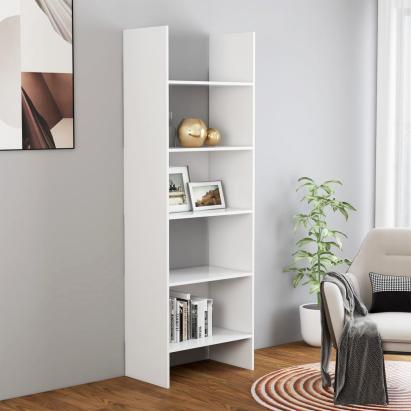 Bibliotecă, alb, 60x35x180 cm, PAL GartenMobel Dekor