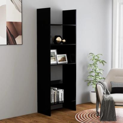 Bibliotecă, negru, 60x35x180 cm, PAL GartenMobel Dekor
