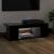 Comodă TV cu lumini LED, negru, 90x39x30 cm GartenMobel Dekor