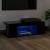 Comodă TV cu lumini LED, negru, 90x39x30 cm GartenMobel Dekor