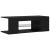 Comodă TV cu lumini LED, negru, 90x39x30 cm GartenMobel Dekor