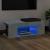 Comodă TV cu lumini LED, gri beton, 90x39x30 cm GartenMobel Dekor