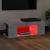 Comodă TV cu lumini LED, gri beton, 90x39x30 cm GartenMobel Dekor
