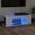 Comodă TV cu lumini LED, alb extralucios, 90x39x30 cm GartenMobel Dekor