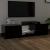 Comodă TV cu lumini LED, negru, 140x40x35,5 cm GartenMobel Dekor