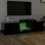 Comodă TV cu lumini LED, negru, 140x40x35,5 cm GartenMobel Dekor