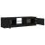 Comodă TV cu lumini LED, negru, 140x40x35,5 cm GartenMobel Dekor