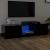 Comodă TV cu lumini LED, negru, 140x40x35,5 cm GartenMobel Dekor