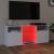 Comodă TV cu lumini LED, alb extralucios, 120x30x50 cm GartenMobel Dekor